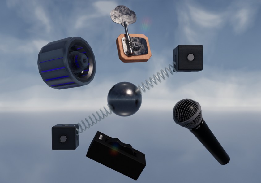 Custom 3D visuals slideshow